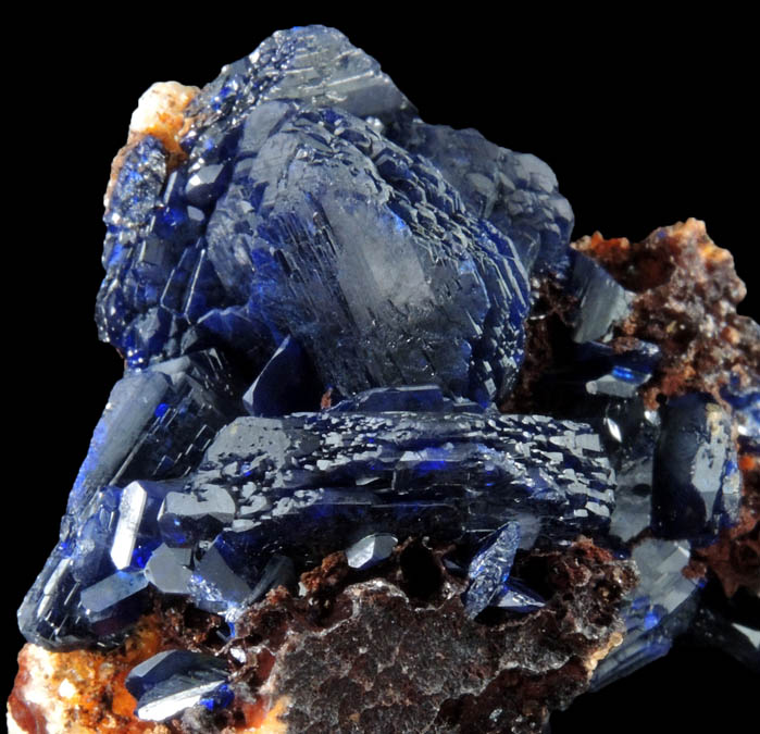 Azurite from (Rajos de California Mine), Copiapó, Atacama Region, Chile