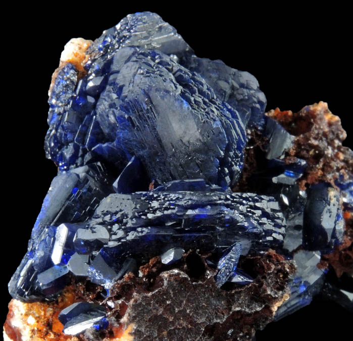 Azurite from (Rajos de California Mine), Copiap, Atacama Region, Chile