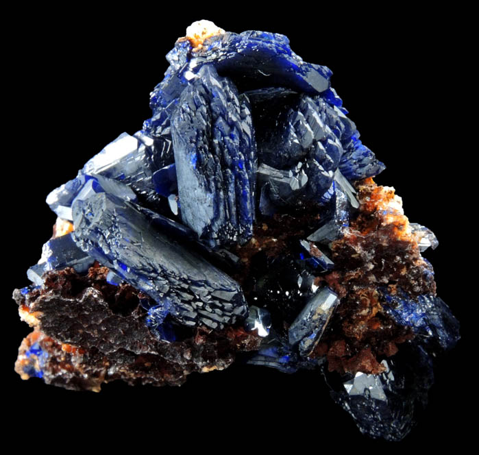 Azurite from (Rajos de California Mine), Copiapó, Atacama Region, Chile