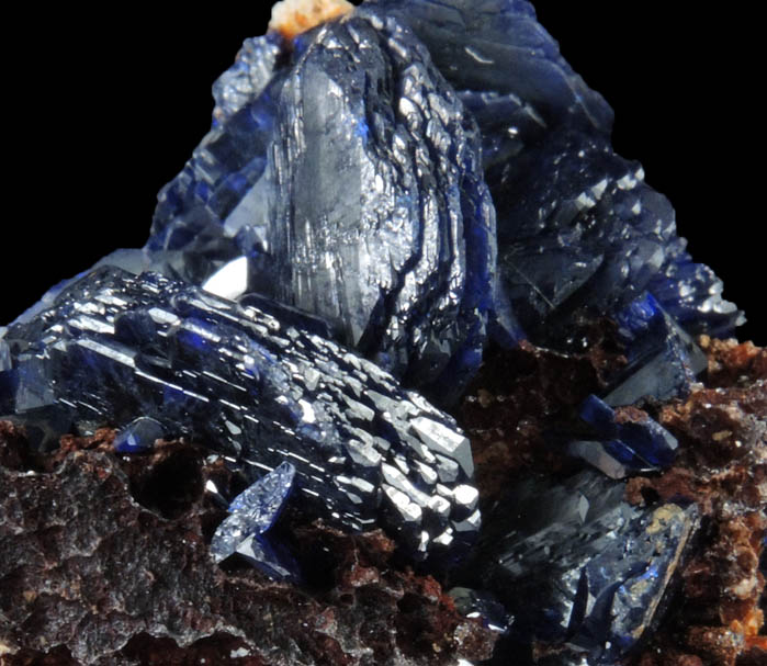 Azurite from (Rajos de California Mine), Copiap, Atacama Region, Chile