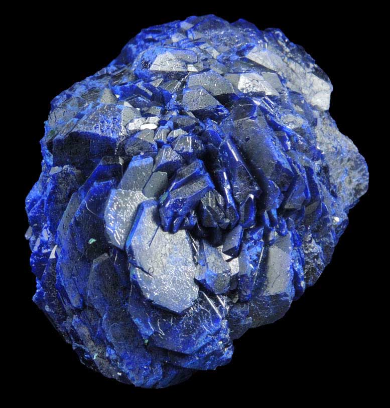 Azurite (spherical nodule) from Mina de Santa Rosa, Concepcin del Oro District, Zacatecas, Mexico