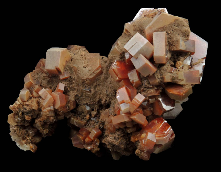 Vanadinite from Mibladen, Haute Moulouya Basin, Zeida-Aouli-Mibladen belt, Midelt Province, Morocco