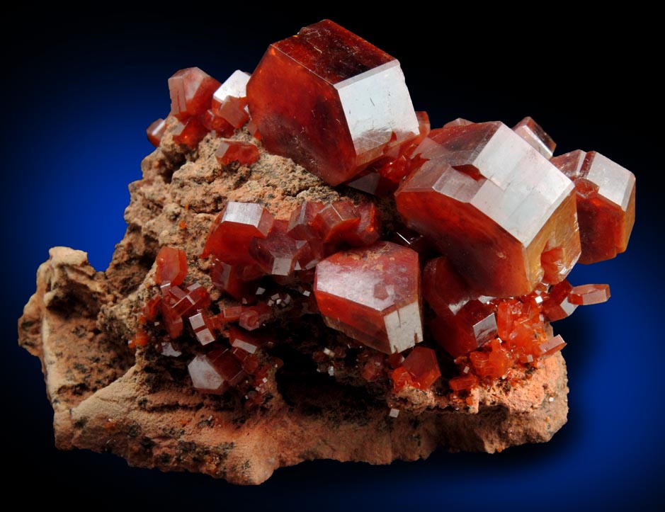 Vanadinite from Mibladen, Haute Moulouya Basin, Zeida-Aouli-Mibladen belt, Midelt Province, Morocco