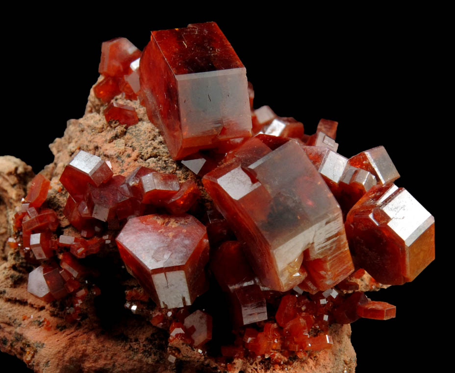 Vanadinite from Mibladen, Haute Moulouya Basin, Zeida-Aouli-Mibladen belt, Midelt Province, Morocco