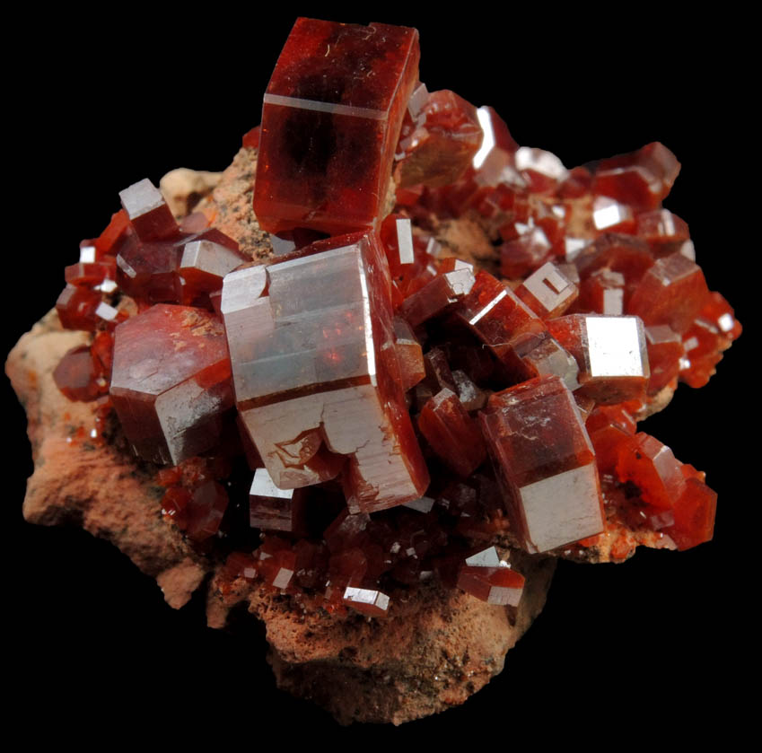 Vanadinite from Mibladen, Haute Moulouya Basin, Zeida-Aouli-Mibladen belt, Midelt Province, Morocco