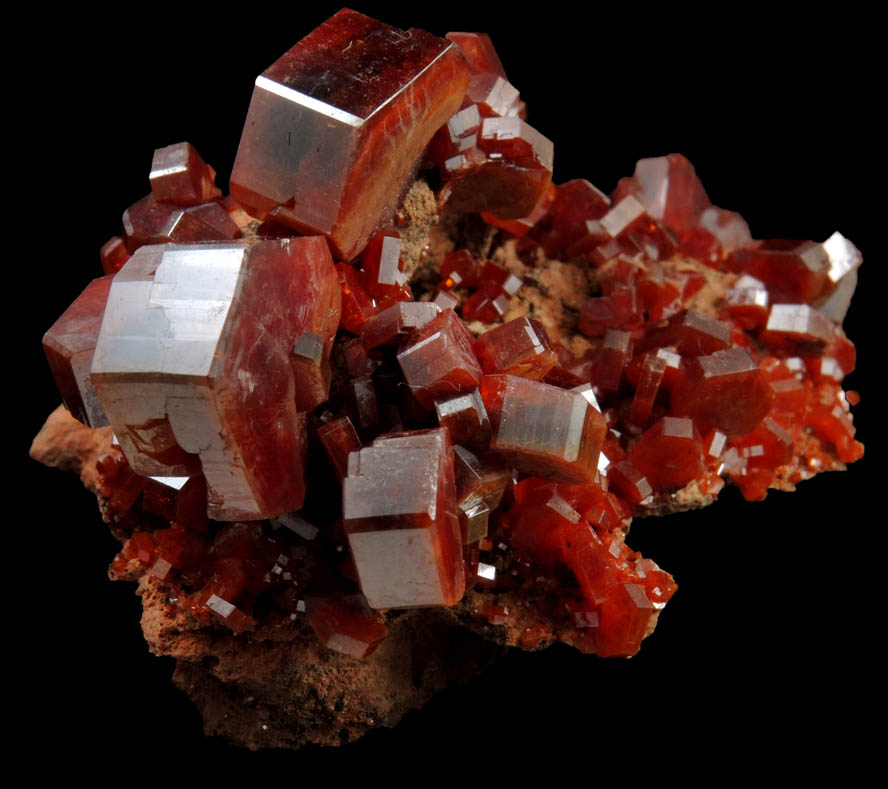 Vanadinite from Mibladen, Haute Moulouya Basin, Zeida-Aouli-Mibladen belt, Midelt Province, Morocco