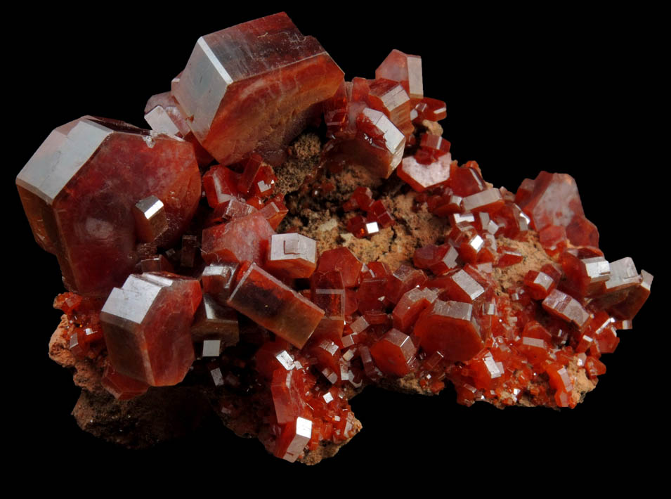 Vanadinite from Mibladen, Haute Moulouya Basin, Zeida-Aouli-Mibladen belt, Midelt Province, Morocco