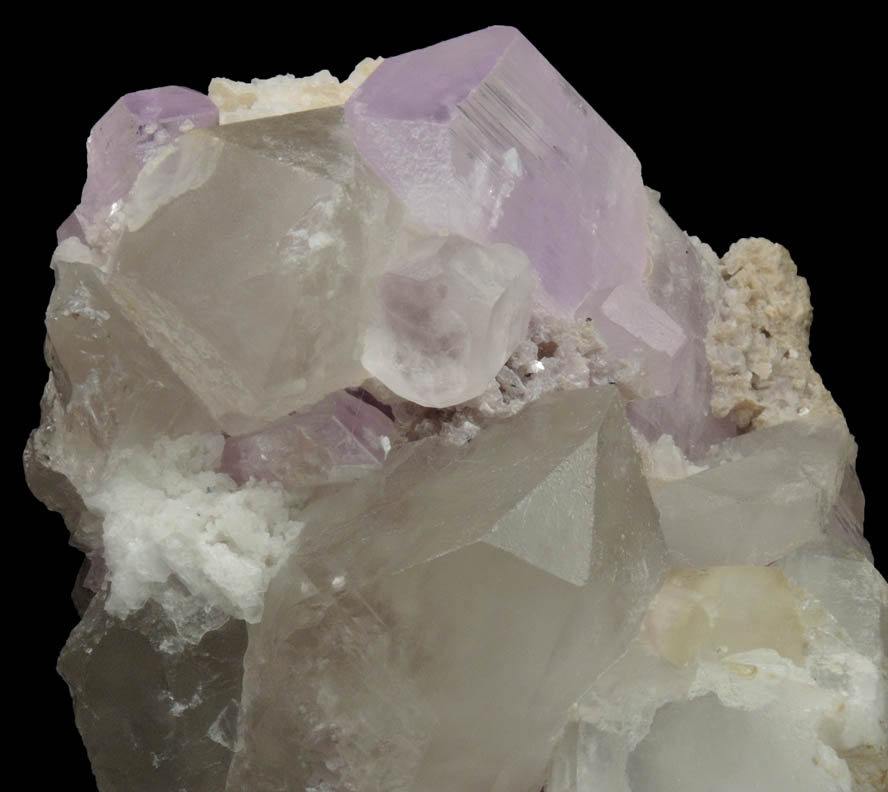 Spodumene var. Kunzite with Beryl, Quartz, Lepidolite and Elbaite Tourmaline from Laghman Province, Afghanistan