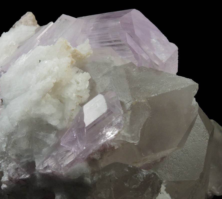 Spodumene var. Kunzite with Beryl, Quartz, Lepidolite and Elbaite Tourmaline from Laghman Province, Afghanistan