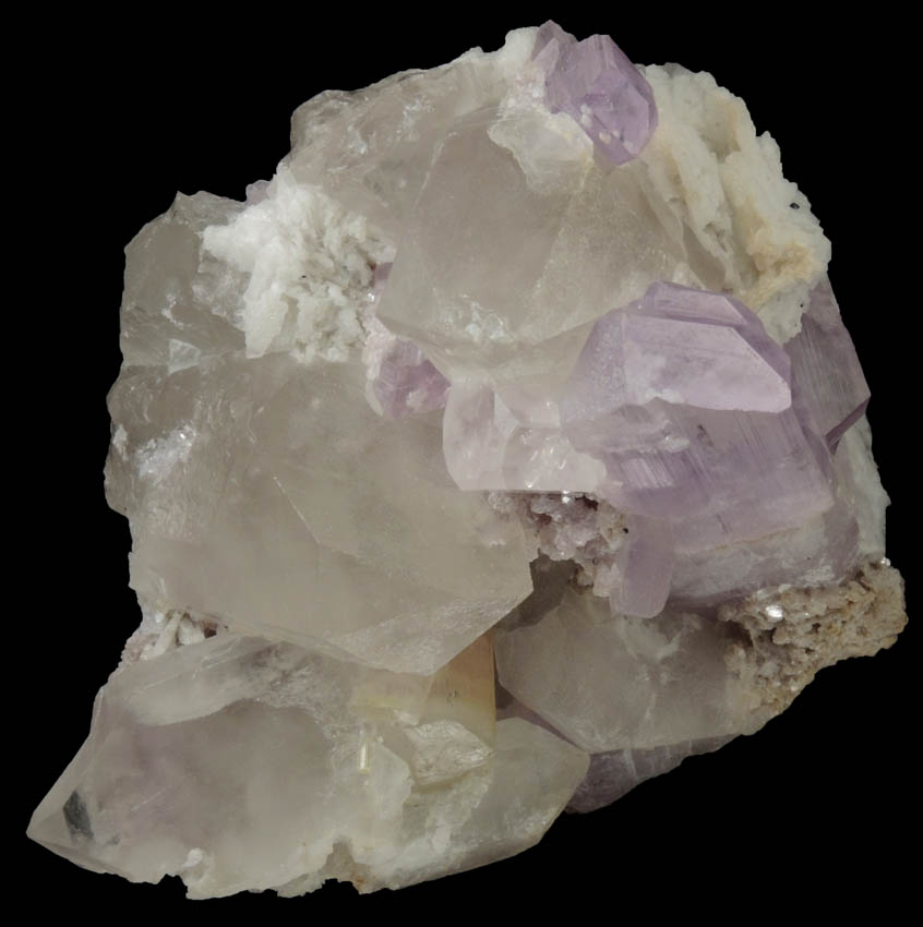 Spodumene var. Kunzite with Beryl, Quartz, Lepidolite and Elbaite Tourmaline from Laghman Province, Afghanistan