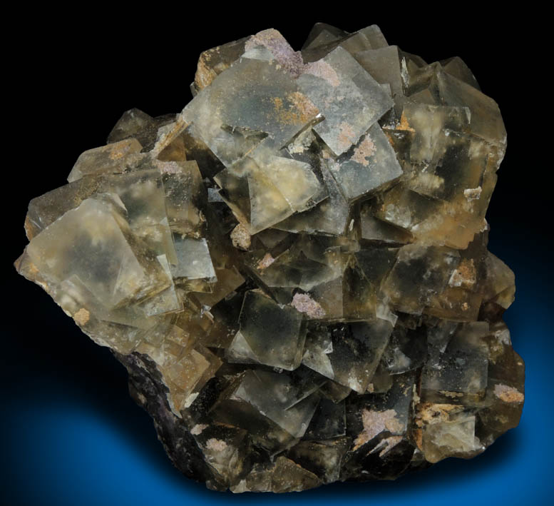 Fluorite (bi-colored zoned crystals) from Okorusu Mine, 46.5 km north of Otjiwarongo, Otjozondjupa, Namibia