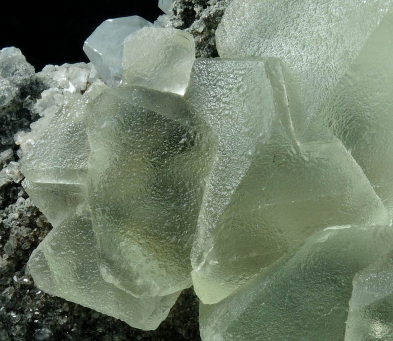 Fluorite over Calcite from Xianghualing Mine, 32 km north of Linwu, Hunan Province, China