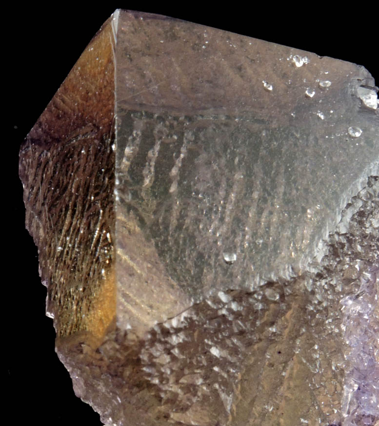 Fluorite (flawless etched crystal) from Elmwood Mine, Carthage, Smith County, Tennessee
