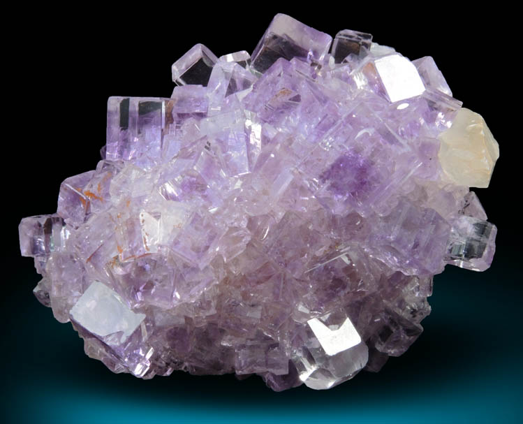 Fluorite plus Calcite from Berbes Mine, near Ribadesella, Oviedo, Spain