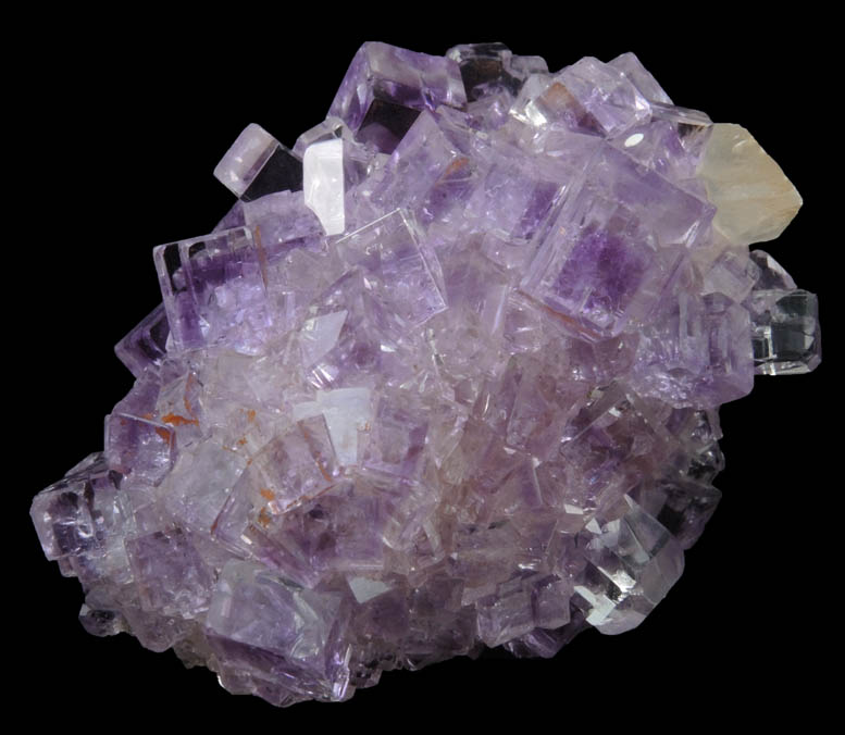 Fluorite plus Calcite from Berbes Mine, near Ribadesella, Oviedo, Spain