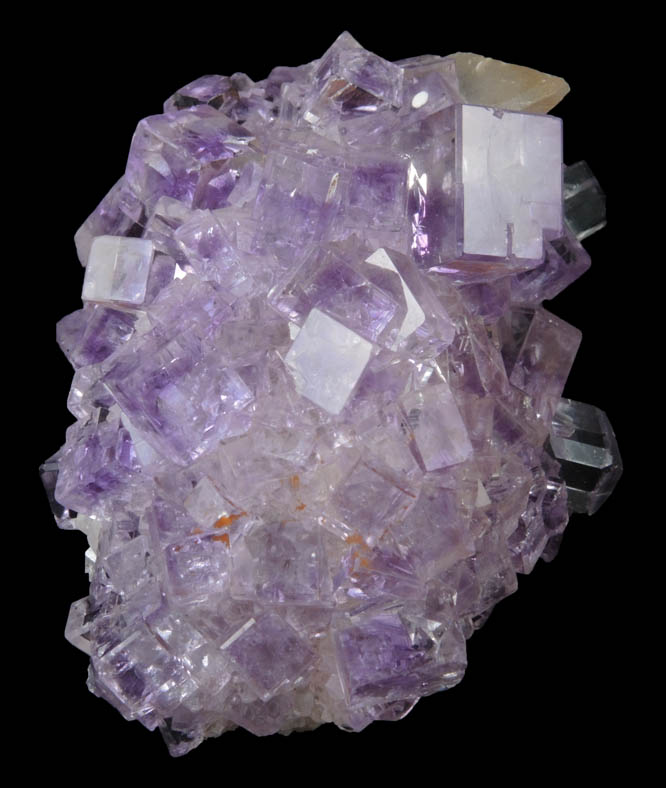 Fluorite plus Calcite from Berbes Mine, near Ribadesella, Oviedo, Spain