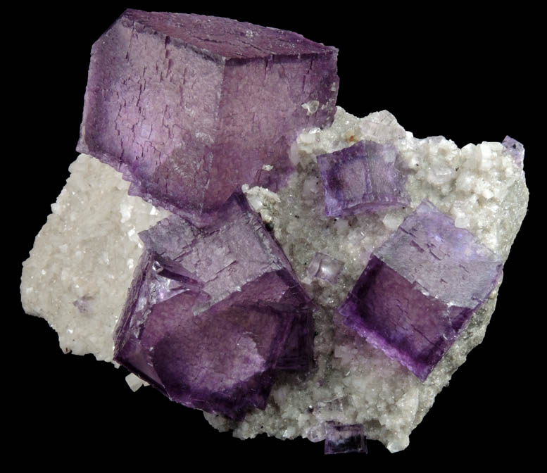 Fluorite on Dolomite from Elmwood Mine, Carthage, Smith County, Tennessee