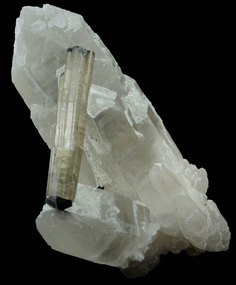 Elbaite Tourmaline on Quartz from Padlack, Laghman Province, Afghanistan
