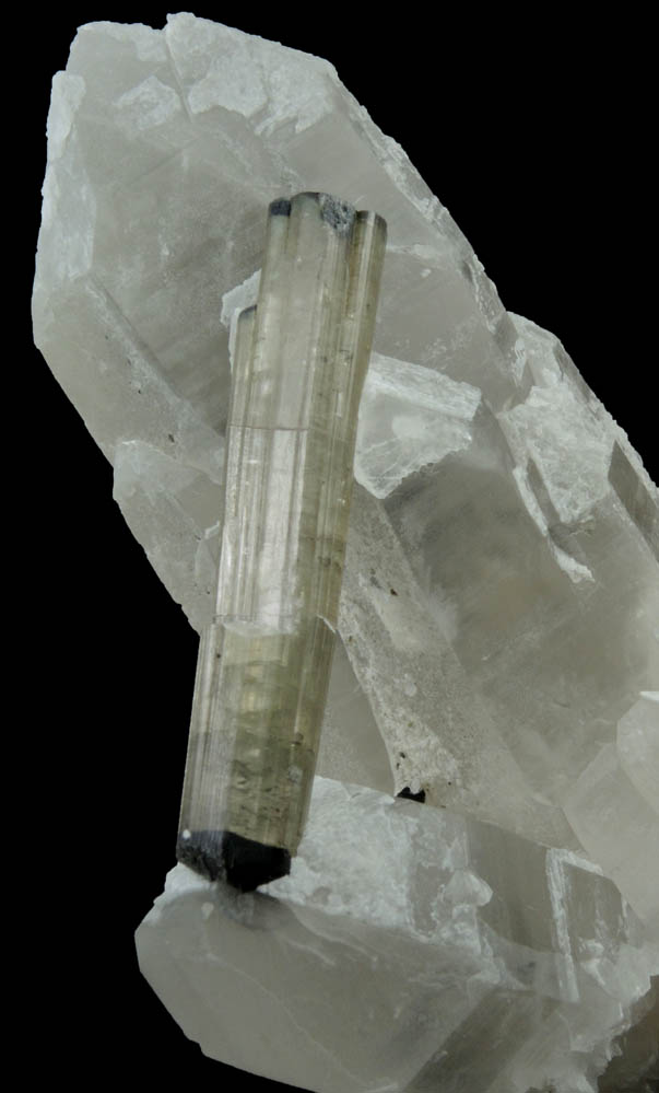 Elbaite Tourmaline on Quartz from Padlack, Laghman Province, Afghanistan