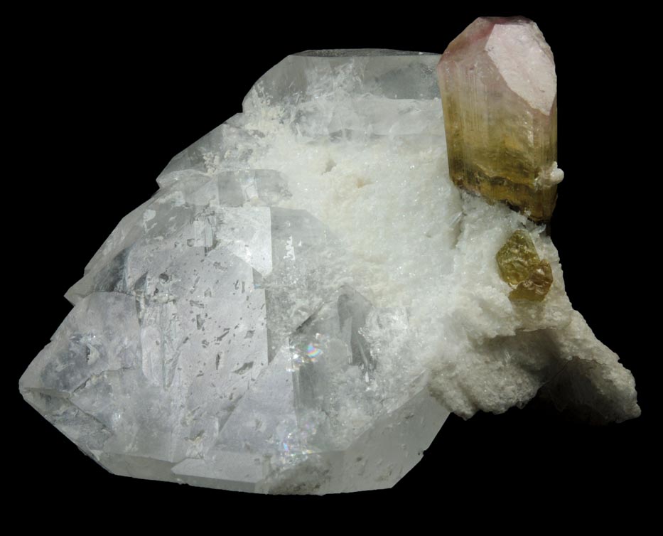 Elbaite Tourmaline in Quartz from Stak Nala, Skardu Road, Baltistan, Gilgit-Baltistan, Pakistan