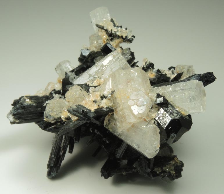 Schorl Tourmaline, Beryl, Muscovite from Erongo Mountains, 20 km north of Usakos, Damaraland, Namibia