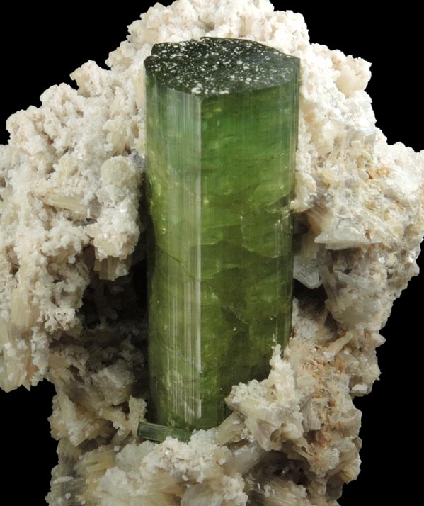 Elbaite Tourmaline in Albite var. Cleavelandite from Mina do Urubu, Itinga, Minas Gerais, Brazil