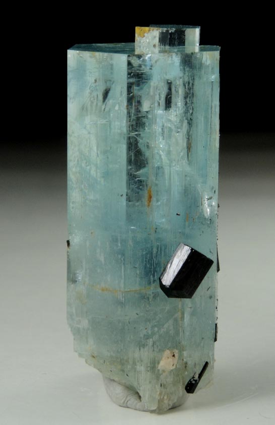 Beryl var. Aquamarine with Schorl Tourmaline from Erongo Mountains, 20 km north of Usakos, Damaraland, Namibia