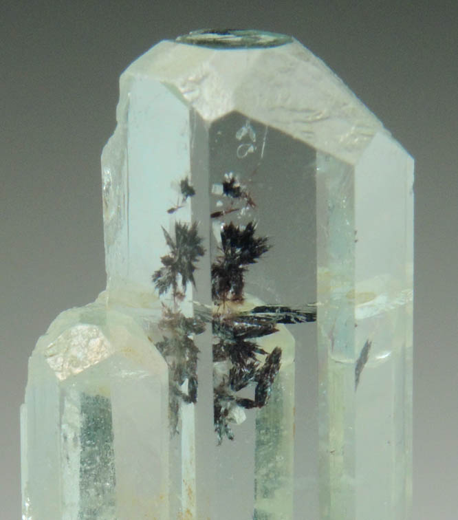 Beryl var. Aquamarine with Fluorapatite and Goethite inclusions from Skardu District, Baltistan, Gilgit-Baltistan, Pakistan