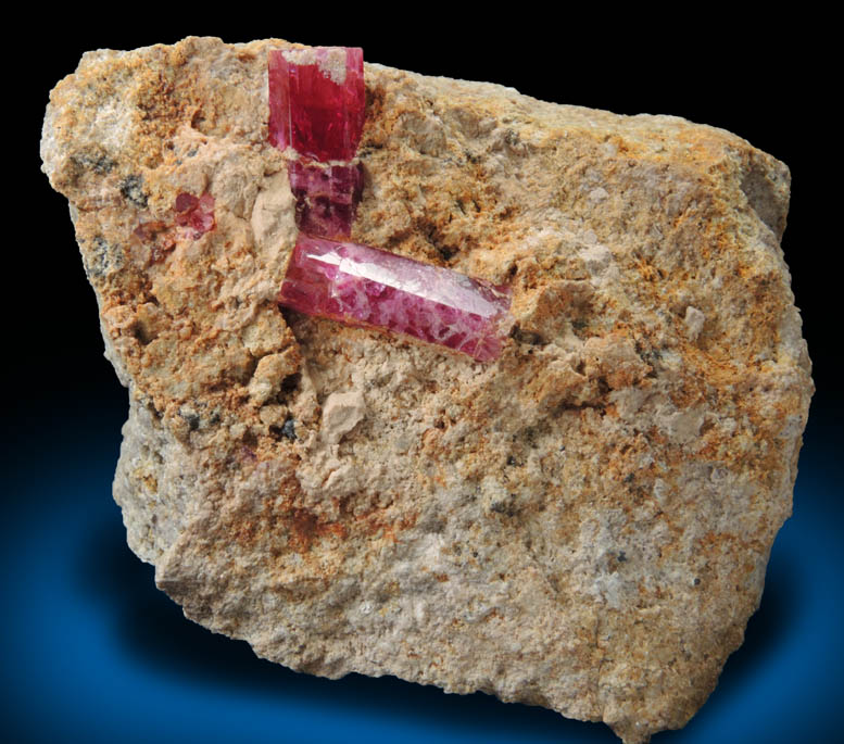 Beryl var. Bixbite (Red Beryl) from Rex Harris' Ruby Violet claim, Wah Wah Mountains, Beaver County, Utah