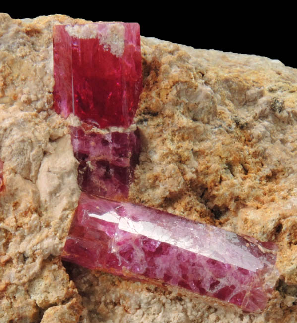 Beryl var. Bixbite (Red Beryl) from Rex Harris' Ruby Violet claim, Wah Wah Mountains, Beaver County, Utah