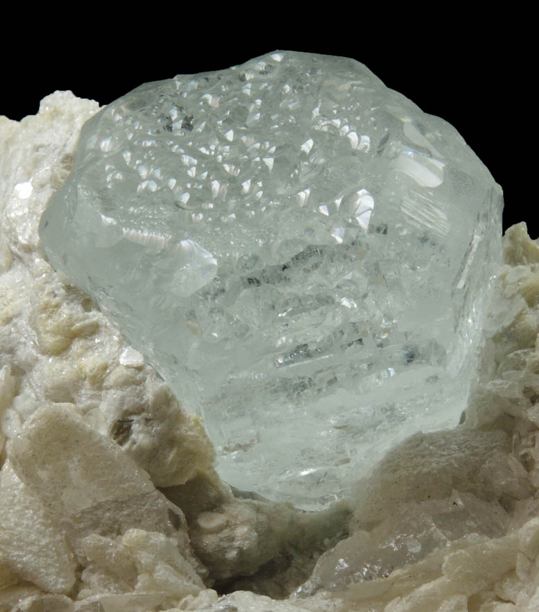 Beryl var. Aquamarine with Columbite-Fe and Fluorapatite in Quartz-Albite from Shigar Valley, Skardu District, Gilgit-Baltistan, Pakistan