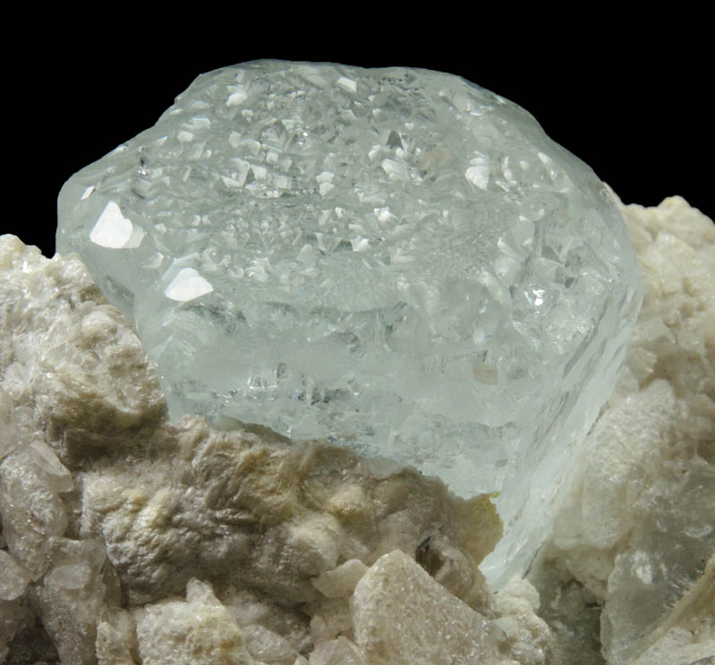 Beryl var. Aquamarine with Columbite-Fe and Fluorapatite in Quartz-Albite from Shigar Valley, Skardu District, Gilgit-Baltistan, Pakistan