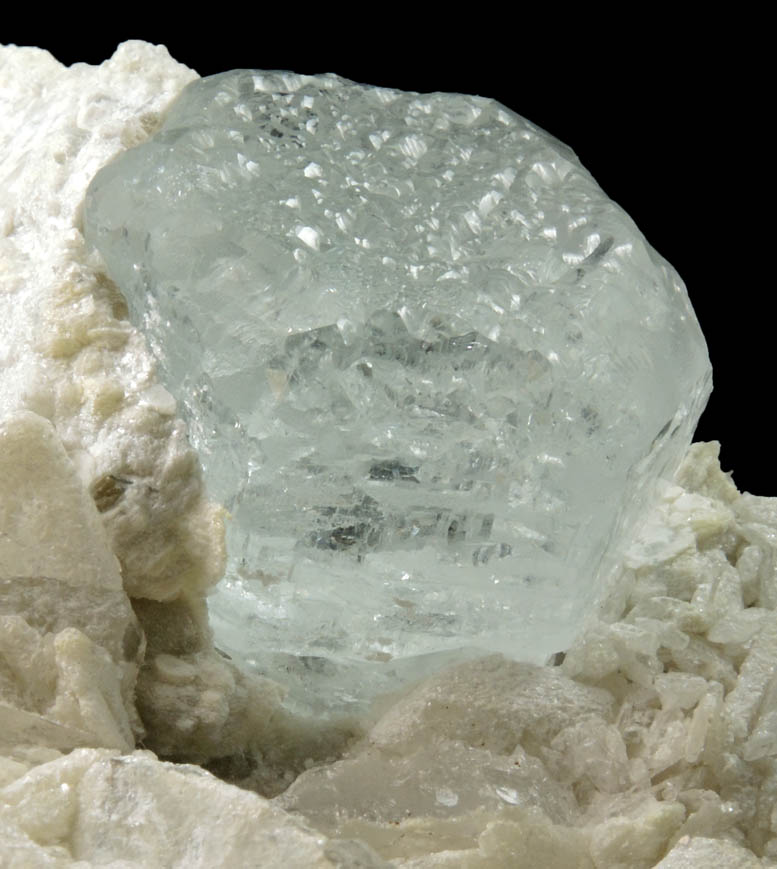 Beryl var. Aquamarine with Columbite-Fe and Fluorapatite in Quartz-Albite from Shigar Valley, Skardu District, Gilgit-Baltistan, Pakistan