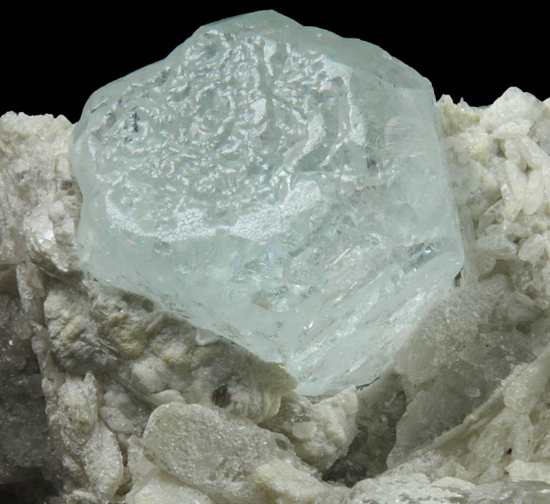 Beryl var. Aquamarine with Columbite-Fe and Fluorapatite in Quartz-Albite from Shigar Valley, Skardu District, Gilgit-Baltistan, Pakistan