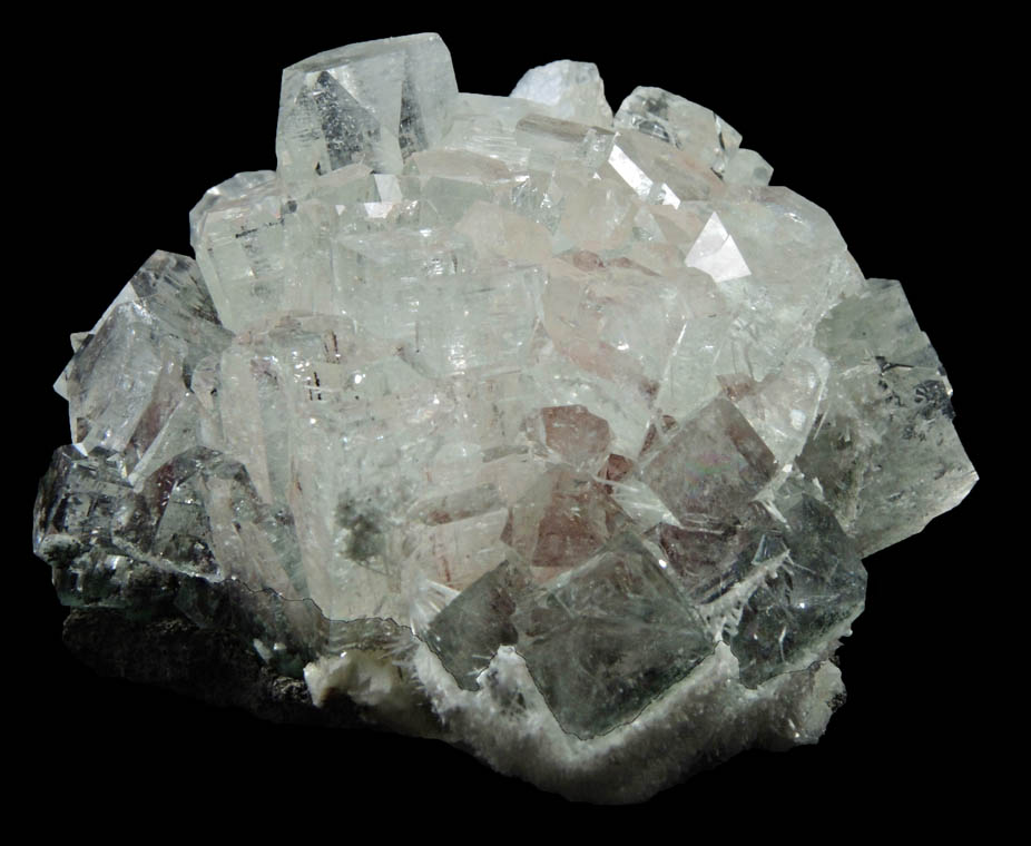 Apophyllite and Stilbite over Thomsonite from Rahuri, Nagar District, Maharashtra, India