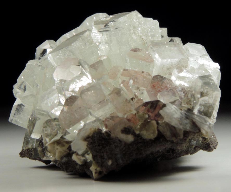 Fluorapophyllite-(K) (formerly known as Apophyllite) and Stilbite over Thomsonite from Rahuri, Nagar District, Maharashtra, India