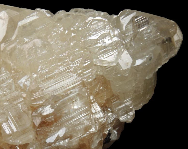 Cerussite twinned crystals over Barite from Mibladen, Haute Moulouya Basin, Zeida-Aouli-Mibladen belt, Midelt Province, Morocco