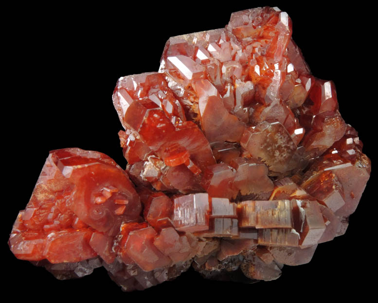 Vanadinite from Acif Mine, Mibladen, Haute Moulouya Basin, Zeida-Aouli-Mibladen belt, Midelt Province, Morocco