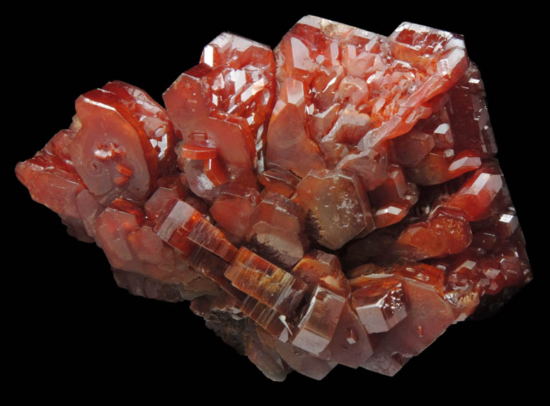 Vanadinite from Acif Mine, Mibladen, Haute Moulouya Basin, Zeida-Aouli-Mibladen belt, Midelt Province, Morocco