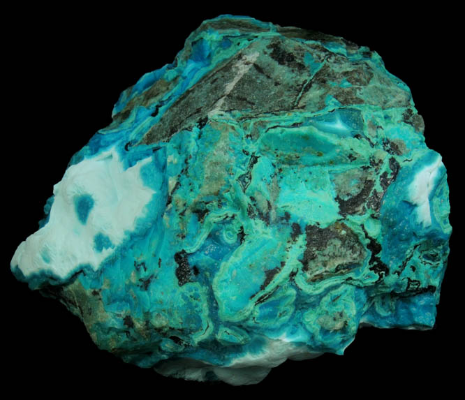 Chrysocolla from Inspiration Mine, Globe-Miami District, Gila County, Arizona