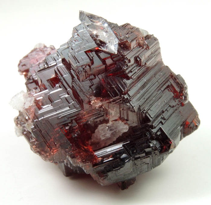 Spessartine Garnet with minor Quartz from Lavra Navegadora, Penha do Norte, Minas Gerais, Brazil