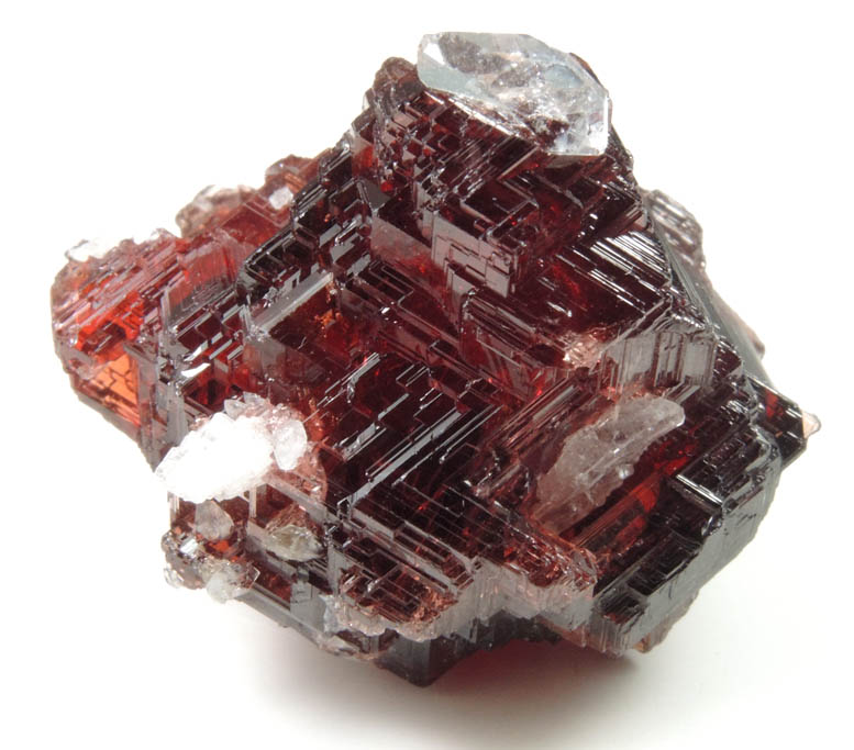 Spessartine Garnet with minor Quartz from Lavra Navegadora, Penha do Norte, Minas Gerais, Brazil