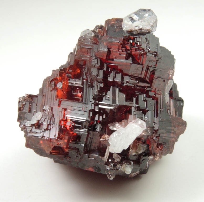 Spessartine Garnet with minor Quartz from Lavra Navegadora, Penha do Norte, Minas Gerais, Brazil