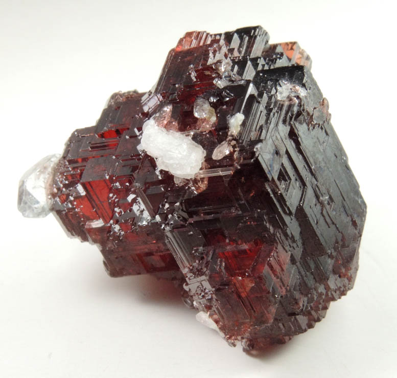 Spessartine Garnet with minor Quartz from Lavra Navegadora, Penha do Norte, Minas Gerais, Brazil