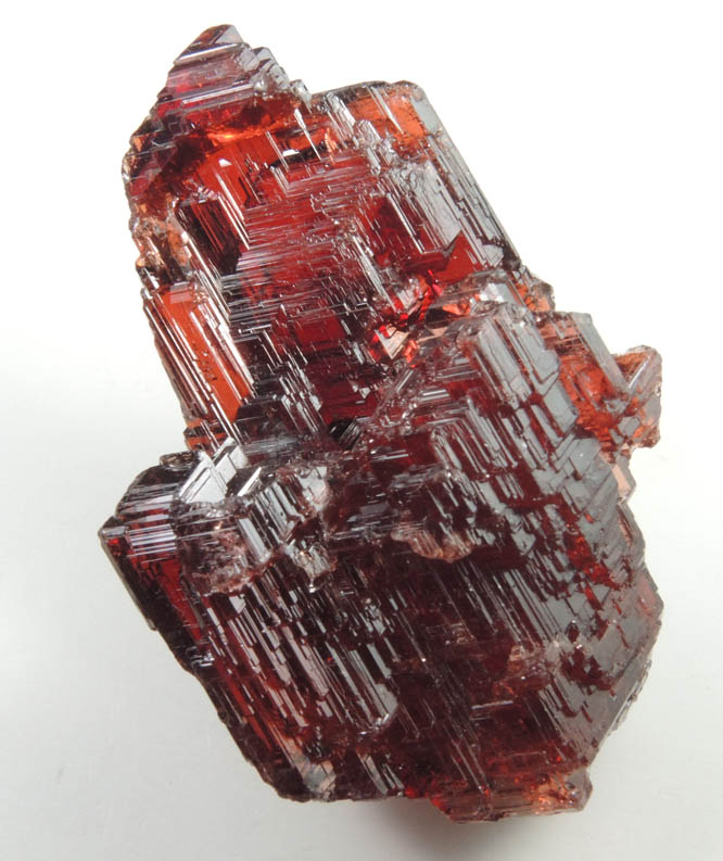 Spessartine Garnet with Hyalite Opal from Lavra Navegadora, Penha do Norte, Minas Gerais, Brazil