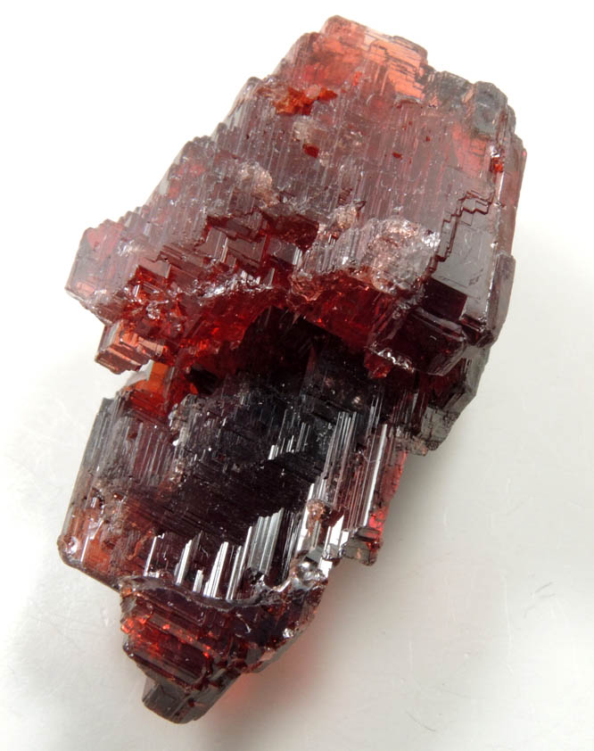 Spessartine Garnet with Hyalite Opal from Lavra Navegadora, Penha do Norte, Minas Gerais, Brazil