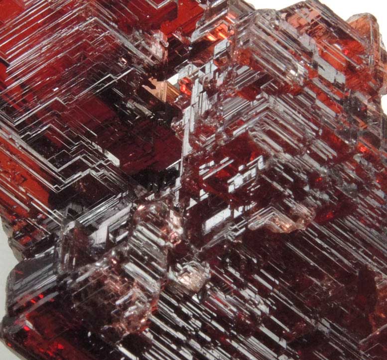 Spessartine Garnet with Hyalite Opal from Lavra Navegadora, Penha do Norte, Minas Gerais, Brazil