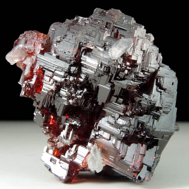 Spessartine Garnet with minor Quartz from Lavra Navegadora, Penha do Norte, Minas Gerais, Brazil