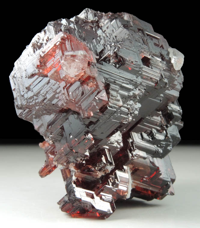 Spessartine Garnet with minor Quartz from Lavra Navegadora, Penha do Norte, Minas Gerais, Brazil