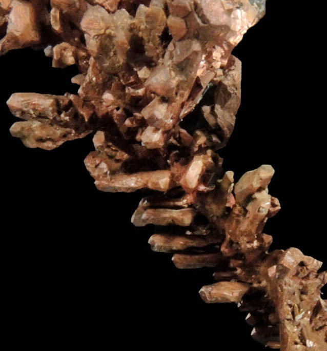 Copper (crystallized native copper) from Emke Mine, Onganja, Seeis, Khomas, Namibia